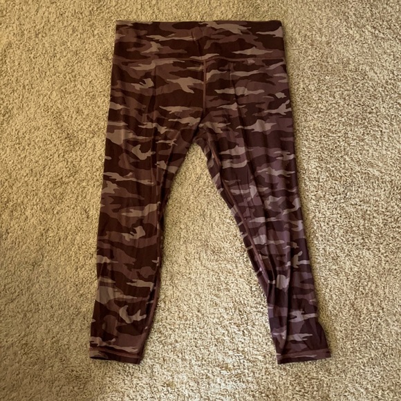 Athleta Pants - Pink/Purple Camp Athleta Elation Leggings